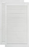 vidaXL - Kastdeuren - met - lamellen - 2 - st - 99,3x39,4 - cm - grenenhout - wit