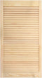 vidaXL - Kastdeuren - met - lamellen - 2 - st - 99,3x39,4 - cm - massief - grenenhout