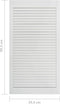vidaXL - Kastdeuren - met - lamellen - 2 - st - 99,3x39,4 - cm - grenenhout - wit