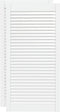 vidaXL - Kastdeuren - met - lamellen - 2 - st - 99,3x49,4 - cm - grenenhout - wit