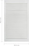 vidaXL - Kastdeuren - met - lamellen - 2 - st - 99,3x49,4 - cm - grenenhout - wit
