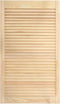 vidaXL - Kastdeuren - met - lamellen - 2 - st - 99,3x49,4 - cm - massief - grenenhout