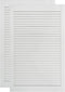vidaXL - Kastdeuren - met - lamellen - 2 - st - 99,3x59,4 - cm - grenenhout - wit