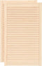 vidaXL - Kastdeuren - met - lamellen - 2 - st - 99,3x59,4 - cm - massief - grenenhout