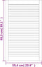 vidaXL - Kastdeuren - met - lamellen - 2 - st - 99,3x59,4 - cm - grenenhout - wit