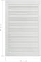 vidaXL - Kastdeuren - met - lamellen - 2 - st - 99,3x59,4 - cm - grenenhout - wit