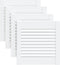 vidaXL - Kastdeuren - met - lamellen - 4 - st - 39,5x39,4 - cm - grenenhout - wit