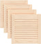 vidaXL - Kastdeuren - met - lamellen - 4 - st - 39,5x39,4 - cm - massief - grenenhout