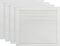 vidaXL - Kastdeuren - met - lamellen - 4 - st - 39,5x49,4 - cm - grenenhout - wit
