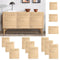 vidaXL - Kastdeuren - met - lamellen - 4 - st - 39,5x49,4 - cm - grenenhout - wit