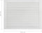 vidaXL - Kastdeuren - met - lamellen - 4 - st - 39,5x59,4 - cm - grenenhout - wit