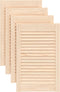 vidaXL - Kastdeuren - met - lamellen - 4 - st - 61,5x39,4 - cm - massief - grenenhout