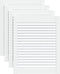 vidaXL - Kastdeuren - met - lamellen - 4 - st - 61,5x49,4 - cm - grenenhout - wit