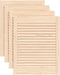 vidaXL - Kastdeuren - met - lamellen - 4 - st - 61,5x49,4 - cm - massief - grenenhout