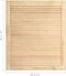vidaXL - Kastdeuren - met - lamellen - 4 - st - 61,5x49,4 - cm - massief - grenenhout