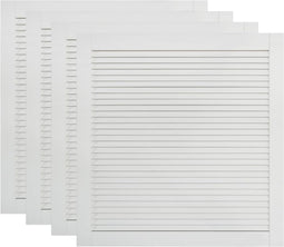 vidaXL - Kastdeuren - met - lamellen - 4 - st - 61,5x59,4 - cm - grenenhout - wit