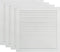 vidaXL - Kastdeuren - met - lamellen - 4 - st - 61,5x59,4 - cm - grenenhout - wit