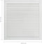 vidaXL - Kastdeuren - met - lamellen - 4 - st - 61,5x59,4 - cm - grenenhout - wit