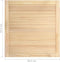 vidaXL - Kastdeuren - met - lamellen - 4 - st - 61,5x59,4 - cm - massief - grenenhout