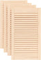 vidaXL - Kastdeuren - met - lamellen - 4 - st - 69x39,4 - cm - massief - grenenhout