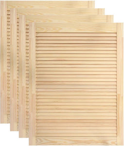 vidaXL - Kastdeuren - met - lamellen - 4 - st - 69x49,4 - cm - massief - grenenhout