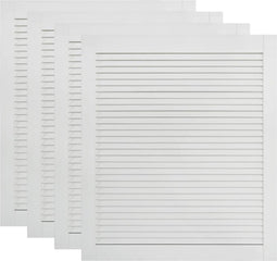 vidaXL - Kastdeuren - met - lamellen - 4 - st - 69x59,4 - cm - massief - grenenhout - wit