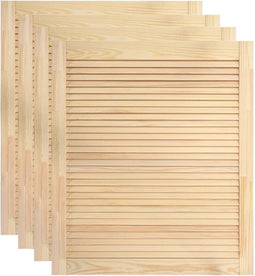 vidaXL - Kastdeuren - met - lamellen - 4 - st - 69x59,4 - cm - massief - grenenhout