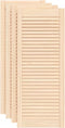 vidaXL - Kastdeuren - met - lamellen - 4 - st - 99,3x39,4 - cm - massief - grenenhout