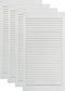 vidaXL - Kastdeuren - met - lamellen - 4 - st - 99,3x39,4 - cm - gwitrenenhout
