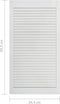 vidaXL - Kastdeuren - met - lamellen - 4 - st - 99,3x39,4 - cm - gwitrenenhout