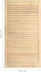 vidaXL - Kastdeuren - met - lamellen - 4 - st - 99,3x39,4 - cm - massief - grenenhout