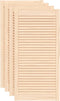vidaXL - Kastdeuren - met - lamellen - 4 - st - 99,3x49,4 - cm - massief - grenenhout