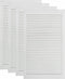 vidaXL - Kastdeuren - met - lamellen - 4 - st - 99,3x49,4 - cm - grenenhout - wit