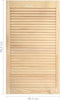 vidaXL - Kastdeuren - met - lamellen - 4 - st - 99,3x49,4 - cm - massief - grenenhout