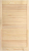 vidaXL - Kastdeuren - met - lamellen - 4 - st - 99,3x49,4 - cm - massief - grenenhout