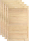 vidaXL - Kastdeuren - met - lamellen - 4 - st - 99,3x59,4 - cm - massief - grenenhout