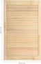 vidaXL - Kastdeuren - met - lamellen - 4 - st - 99,3x59,4 - cm - massief - grenenhout