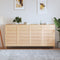 vidaXL - Kastdeuren - met - lamellen - 4 - st - 99,3x59,4 - cm - massief - grenenhout