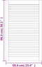 vidaXL - Kastdeuren - met - lamellen - 4 - st - 99,3x59,4 - cm - massief - grenenhout