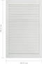 vidaXL - Kastdeuren - met - lamellen - 4 - st - 99,3x59,4 - cm - grenenhout - wit