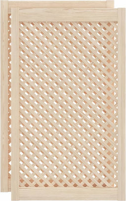 vidaXL - Kastdeuren - met - latwerk - 2 - st - 59,5x99 - cm - massief - grenenhout