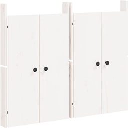 vidaXL - Kastdeurtjes - voor - buitenkeuken - 2 - st - 50x9x82 - cm - grenenhout - wit