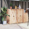 vidaXL - Kastdeurtjes - voor - buitenkeuken - 2 - st - 50x9x82 - cm - grenenhout