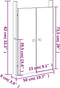 vidaXL - Kastdeurtjes - voor - buitenkeuken - 2 - st - 50x9x82 - cm - douglashout