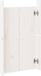 vidaXL - Kastdeurtjes - voor - buitenkeuken - 2 - st - 50x9x82 - cm - grenenhout - wit