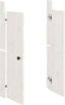 vidaXL - Kastdeurtjes - voor - buitenkeuken - 2 - st - 50x9x82 - cm - grenenhout - wit