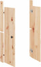 vidaXL - Kastdeurtjes - voor - buitenkeuken - 2 - st - 50x9x82 - cm - grenenhout