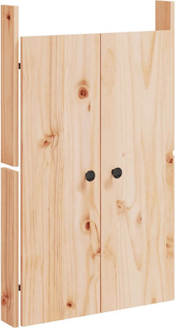 vidaXL - Kastdeurtjes - voor - buitenkeuken - 50x9x82 - cm - massief - grenenhout