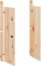 vidaXL - Kastdeurtjes - voor - buitenkeuken - 50x9x82 - cm - massief - grenenhout