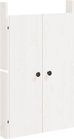 vidaXL - Kastdeurtjes - voor - buitenkeuken - 50x9x82 - cm - grenenhout - wit